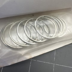 10 Pc. Silver/Tin Solder Joint Brazing Rings Rings 1 Inch SOLDOMAT by CFS