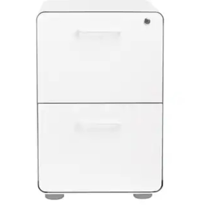 Poppin 2-Drawer Vertical File Cabinet ( Lockable, 24″H x 15.75)