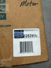 Bodine 0253WM / 42R5BFSI 1/6Hp AC Gearmotor 115V 1PH 1700 RPM New