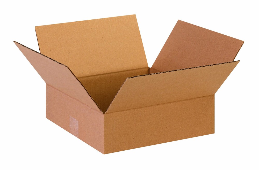 Aviditi 13 x 13 x 4 Corrugated Cardboard Boxes, Flat 13″L x 13″W x 4″H, Pack …