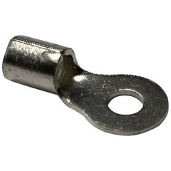 25 Pcs Non-Insulated Ring Connector 8 Gauge #10 Stud Wire Crimp Connector – USA