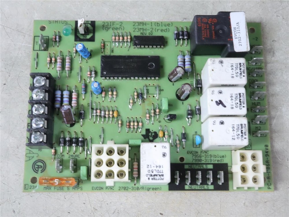 York Coleman Evcon 2702-310/A (green) Furnace Control Circuit Board 23IF-2