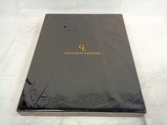 Gallaway Leather Zippered Padfolio A4 Dark Brown