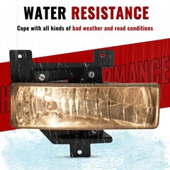 Hecasa Front Right Fog Light W/Bulb Compatible 1997 1998 Ford F150 F250