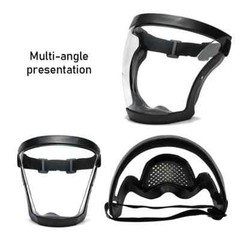Full Face Paint Dust Shield Mask, Anti-Fog, Heavy Duty Safety Gear, Transparent