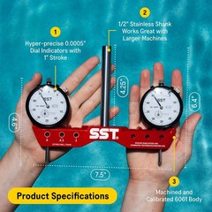 SST – Regular Mill & Lathe Tramming System – Tram, Align, & Square for Machine C