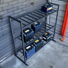 EBC Battery Black Battery Rack Stands Insanely Strong Storage Rack Holds 12