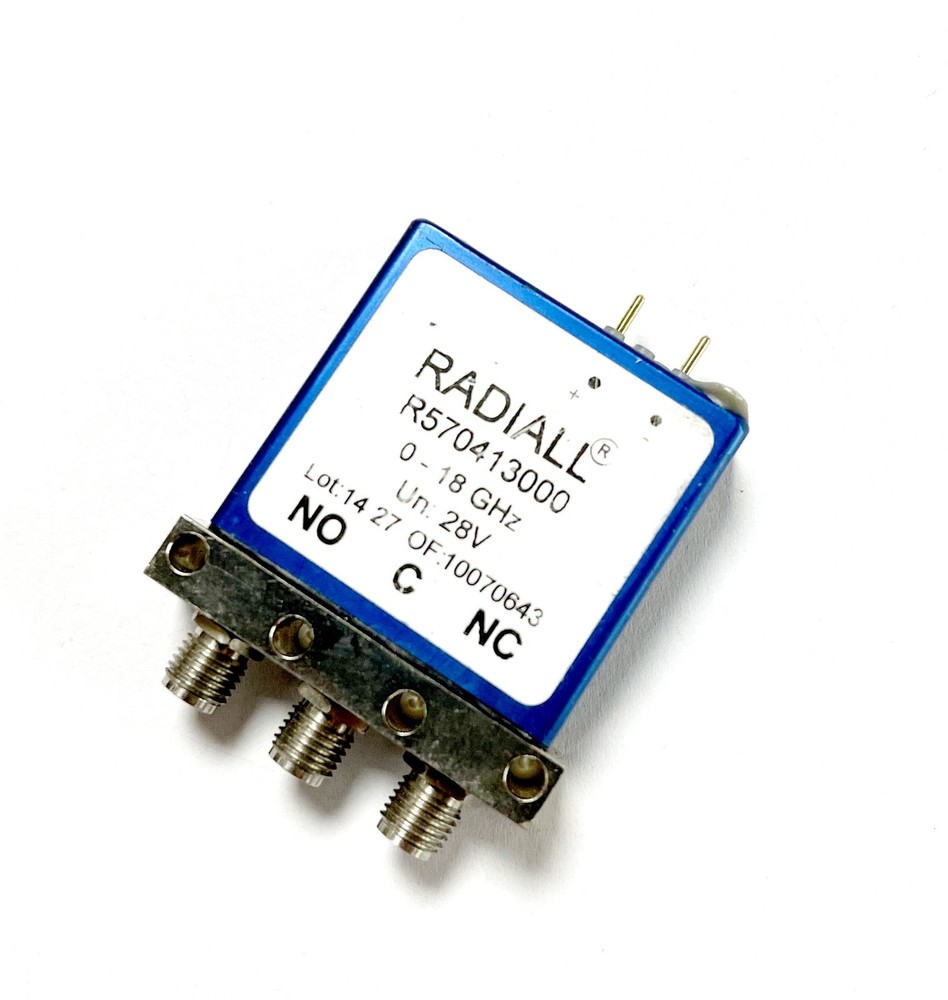 RADIALL R570413000 RADIALL DC-18 GHZ SPDT COAXIAL SWITCH 28VDC
