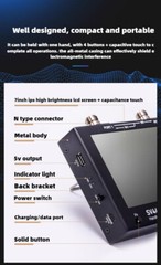 Handheld Vector Network Analyzer 50KHz-4.4GHz 7″ Touch Screen Analyzer