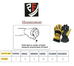 Firefighter Cowhide Leather Gloves Firefighter Structural Gloves