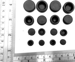 Hole Plugs For Auto Body Sheet Metal Solid Rubber Choose From 7 ID’s 1/16″ Panel