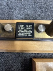 Weston Current Shunt 0042210 0041212 5/10 Amp 50/100 MV 10/20 Amp 50/100MV Lot 3