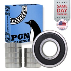 (10) 6305-2RS Premium Rubber Seal Ball Bearing C3 EMQ, 25x62x17, 6305 2RS 6305rs