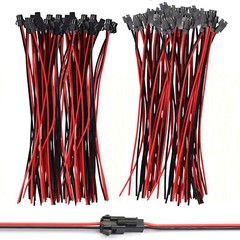 2-Pin For JST SM Plug Male+Female Connector 22 AWG 10CM Electrical Cable Wire