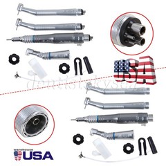 PANA MAX Dental High & Low Speed Handpiece Kits 4 Holes Push Button Air Turbine