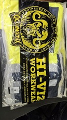 Occunomix Breathable Rain Bib Overall Pants Hi-Viz Yellow LARGE