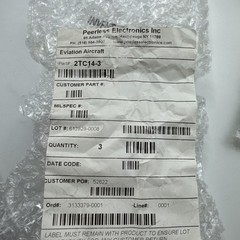 Peerless Electronics Sensata Breaker 3 Amp 2TC14-3
