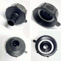 2 PACK 275 330 IBC Tote Tank Drain Adapter Fine Thrd 2 Nptx Male G Hose Adapter
