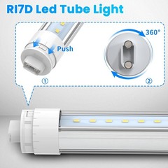 LED Outdoor Tubes 3.5ft 28W R17D/HO Base for Double-Sided Signs 6000K Cool White