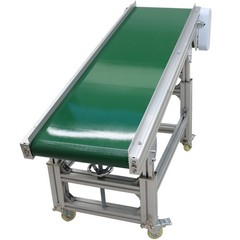 Inclined Belt Conveyor 59”x15.7” Transportation Machine Load 88Lbs 110V 120W