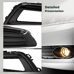 Fog Light Bezel For Focus Titanium 15-18 & Titanium Plus 15 Left Front Bumper
