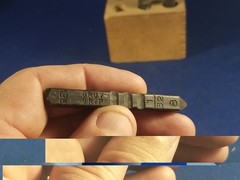 Gruv-Grip 1/8″(.8mm)Steel Letter Stamps A-Z 27 Stamps Young Bros. 00274 REVERSE