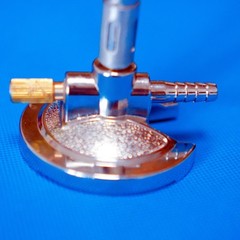 Dental Lab Bunsen Burner Single Adjustable Tube Gas Light with Needle Valve