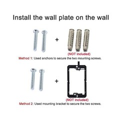 Coaxial RG6 Keystone F81 Single Jack Wall Plate White Cable TV