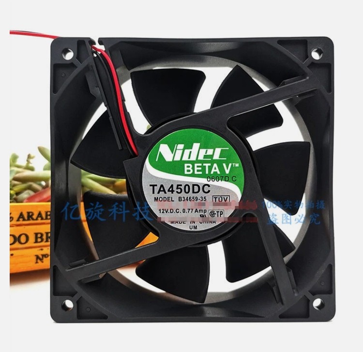 Nidec BETAV TA450DC B34659-35 RAD 12V 0.77A 12cm Cooling Fan