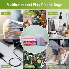 Frosted Packaging Bags for Shipping, 50 Pcs 8×10 Inch Zipper Plastic Shirt Ba…