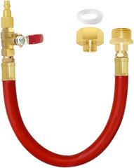 Brass Winterize Blowout Adapter Kit Air Quick Connect to 3/4″ GHT Thread with Ho