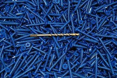 (400) Phillips Flat Head 3/16 x 1-3/4 Concrete Masonry Screw Tapcon Anchor & Bit