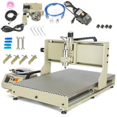 USB 4 Axis CNC 6090 Router Engraver VFD 3D Engraving Milling Machine Drill 2200W