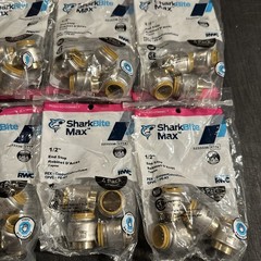 24 Sharkbite Max Push To Connect 1/2” End Stop New Factory Sealed (346)