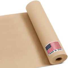 Rollo de papel kraft natural de 12 x 1200 pulgadas 100 pies Papel de regalo marr