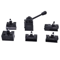 OXA Wedge Type Tool Post Holder Set 250-000 For Mini Lathe Up to 8″6 Pcs
