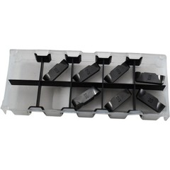 NEW Pack of 7 Iscar HFPR-5025 IC20 Carbide Grooving Inserts Uncoated