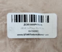 *NEW* START International ZCM1000P418-15 Gear Install Plate NW + Warranty!