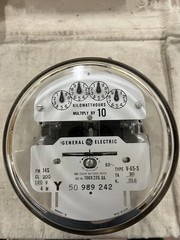 GE 700X 22G 11 Poly-Phase Watthour Meter V-60-S Class 200 120Y 4 Wire