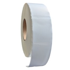 2.25″ x 9″ x 600 Labels, White Gloss BOPP Roll Inkjet Labels, 3″ Core, Blank