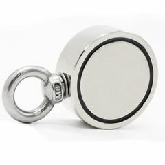 Neodymium Magnet Double Side Strong Super Power Salvage Holder Stell Cup Fishing