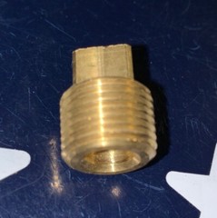 Merit 3/8” Male NPT Brass Pipe Plug 3/8 MNPT