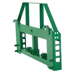 Uimoso Skid Steer Pallet Frame Hitch Receiver & Spear Sleeves for JD Loaders