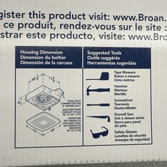 Broan LP50100DC LO PROFILE Bathroom Ventilation Fan 50-80-100 CFM 4in Duct Fan