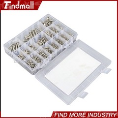 550Pcs 304 Stainless Steel Wood Screws Assortment Kit Phillips #4#6#8#10#12