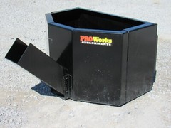 5/8 Cubic Yard Concrete Dispensing Bucket Attachment Fits Skid Steer Loader