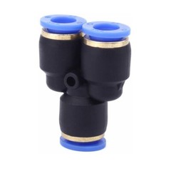 10x Y Union 8mm 5/16″ Splitter Pneumatic Connector Push In Fitting Air Hose A523