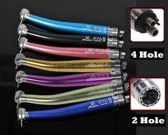 USA Push Button Dental High Speed Handpiece Single water spray Air Turbine 2/4H