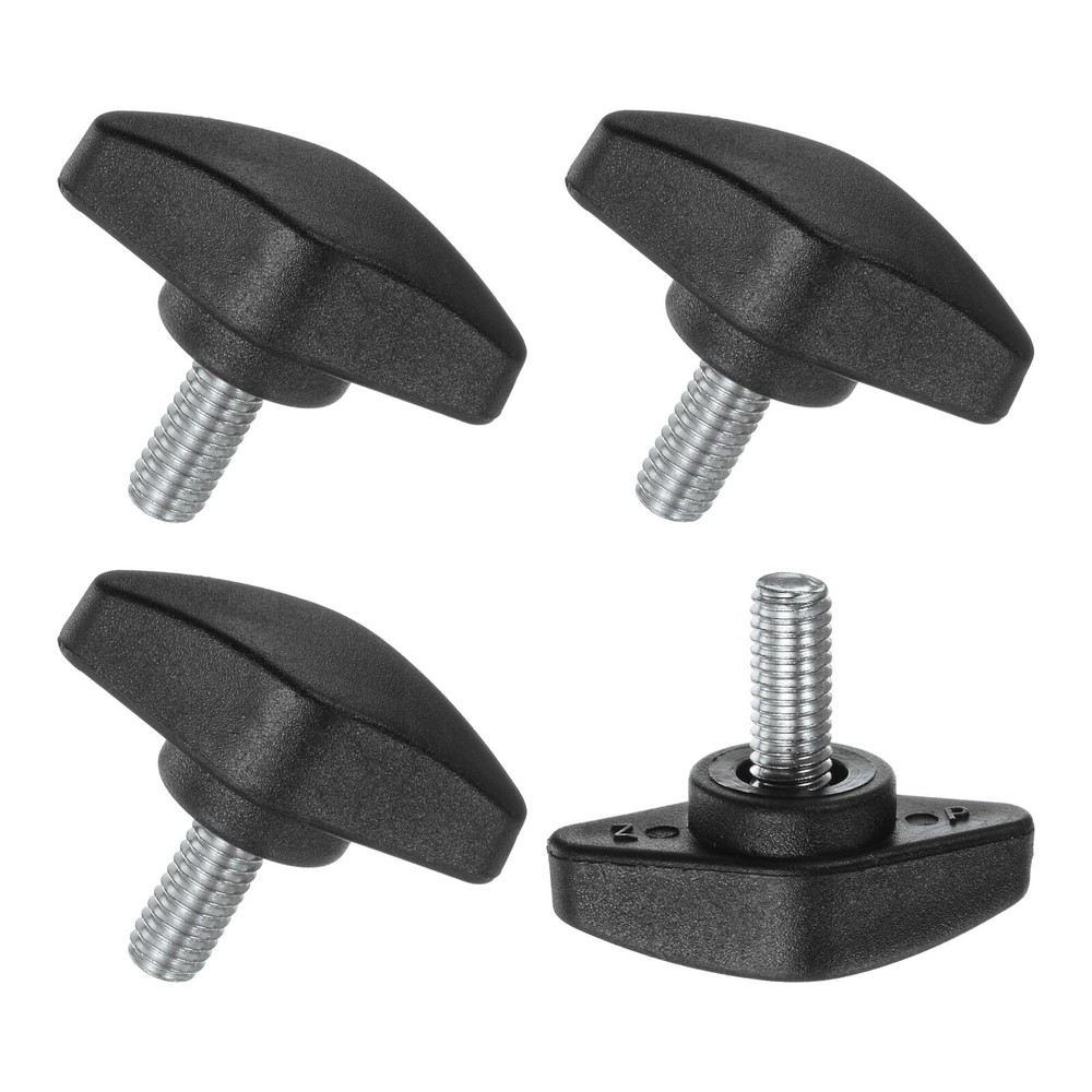 4-Pack Thumb Screws M6x14mm Tee Wing Knobs Plastic T Handles Clamping Knob fo…