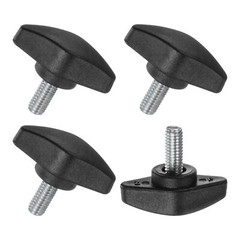 4-Pack Thumb Screws M6x14mm Tee Wing Knobs Plastic T Handles Clamping Knob fo…